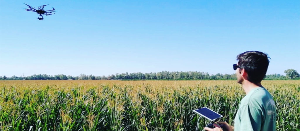 farmer with drone